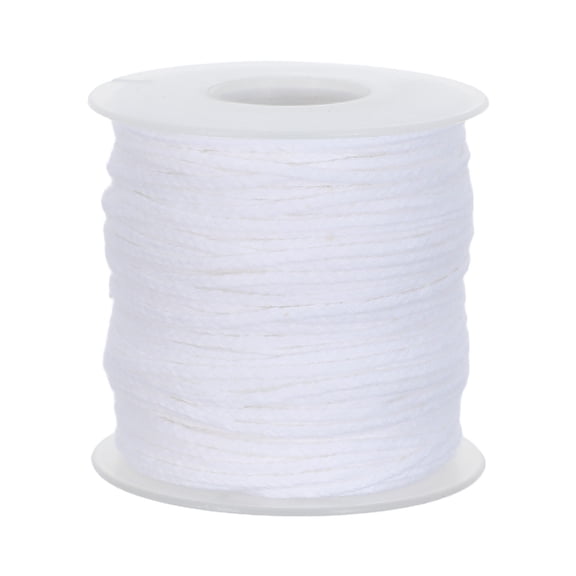 YUNLIGHTS Braided Cotton Wicks for Candle Making Smooth Ignition Wide Wax Compatibility