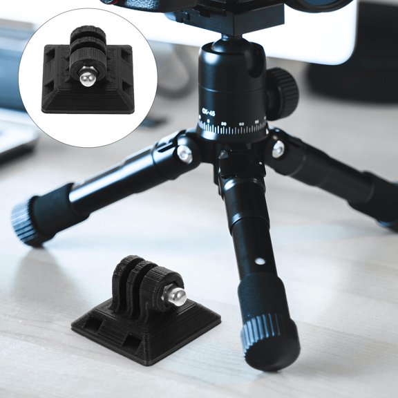 YUNLIGHTS Stylish Black Quick Release Plate for Camera, Compatible with Action Cameras