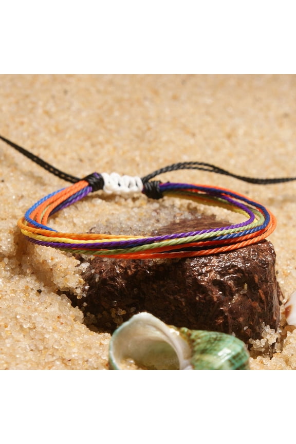 Chic Braided Bracelet Bohemian Style Wristband Assorted Color for Decoration