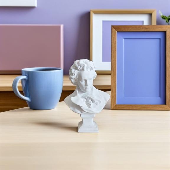 YUNLIGHTS Classical Bust Resin Portrait Plaster European Style Home Decor