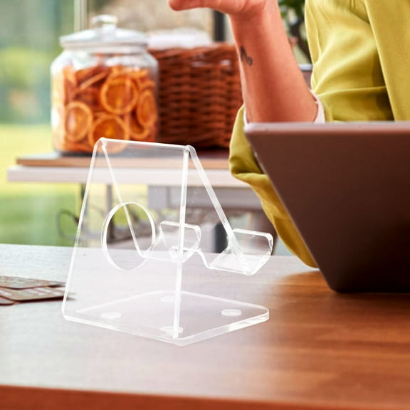YUNLIGHTS Clear Acrylic Phone Storage Rack with Organizer Function for Home Or Office