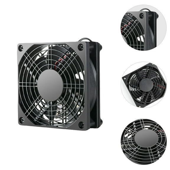 YUNLIGHTS Back to School Pc Cooling Fan Computer Case Fan to Prevent Overheating Black 1Set