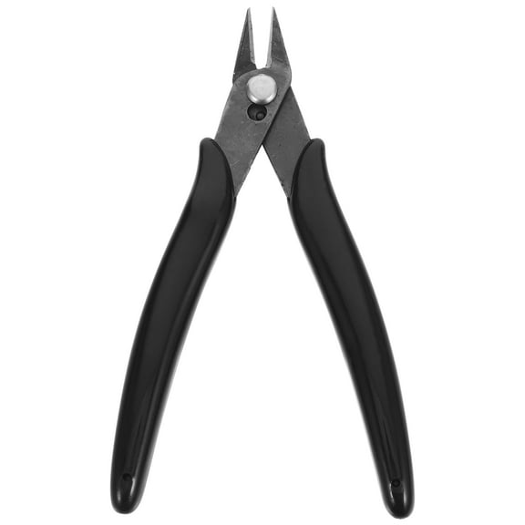 YUNLIGHTS Electrical Wire Cutters Black Steel Side Snips with Comfortable Grip for Small Metal Wire