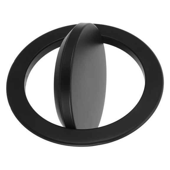 YUNLIGHTS Embedded Swing Trash Can Lid Black Stainless Steel Countertop Cover for Kitchen Use