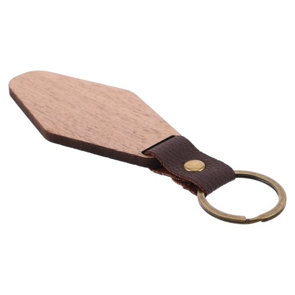 YUNLIGHTS DIY Engravable Wooden Luggage Tag, Coffee, Smooth Texture, Reliable, Travel and Daily Use