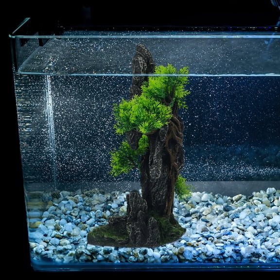 YUNLIGHTS Compact Resin Fish Tank Mountain Ornament for Aquarium Decoration