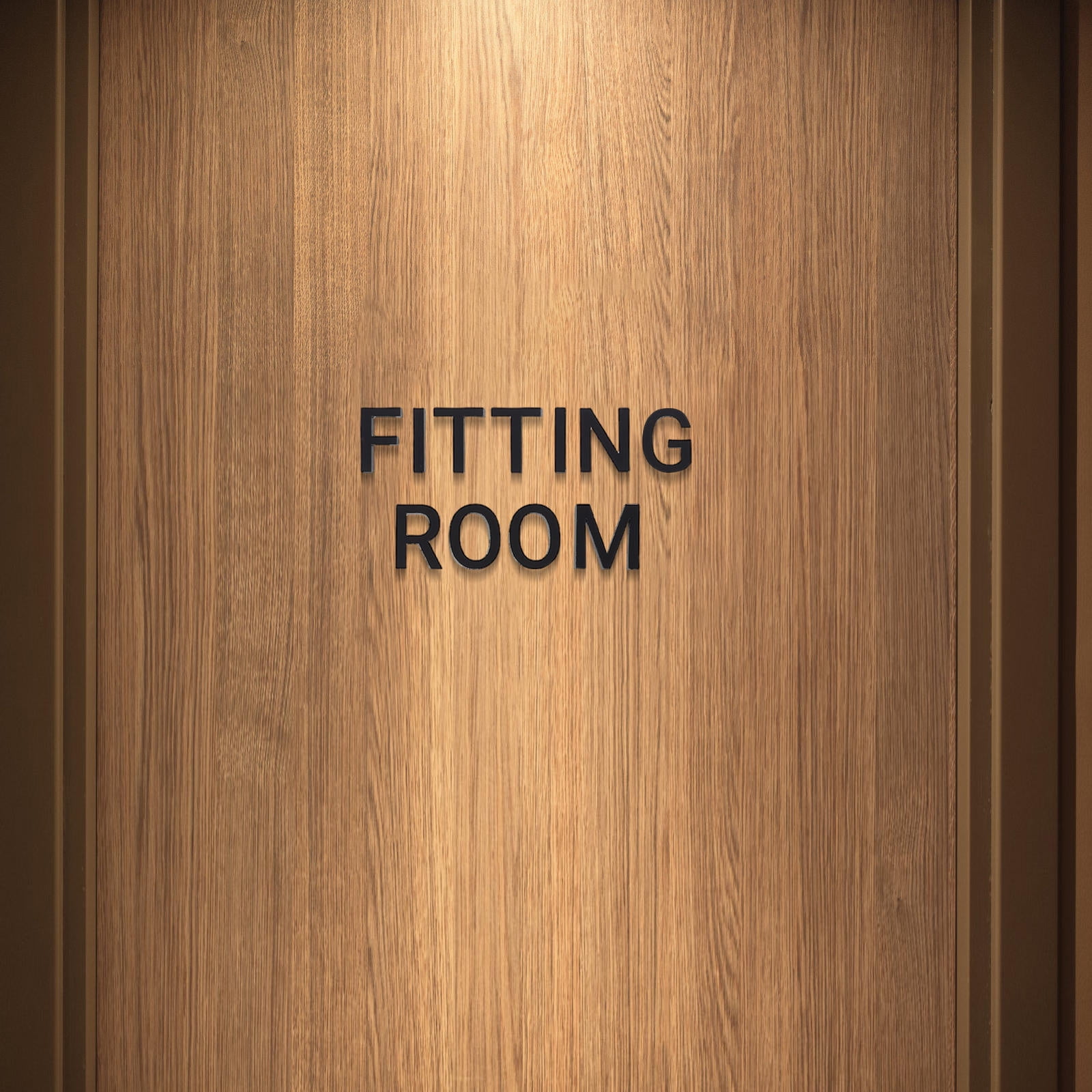 Sign Fitters YUNLIGHTS Fitting Room Sign Black Acrylic for Decor Versatile ...