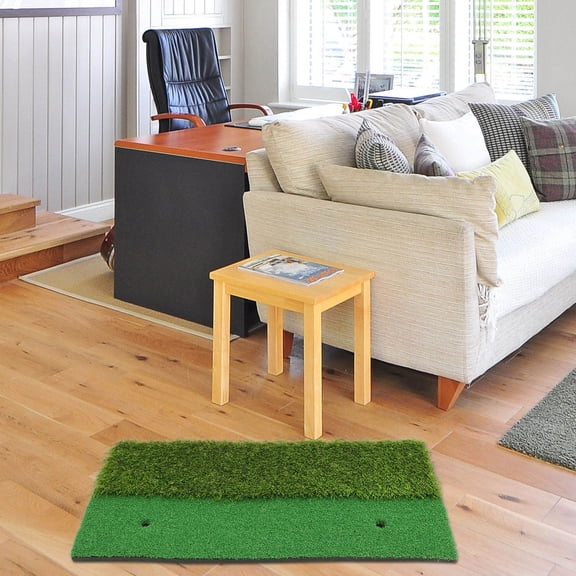 YUNLIGHTS Golf Driving and Iron Shot Practice Mat with Realistic Long and Short Grass Simulation
