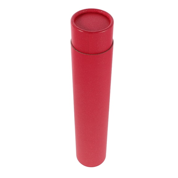 YUNLIGHTS Expandable Poster Tube for Drawings and Posters, Red Paper Storage