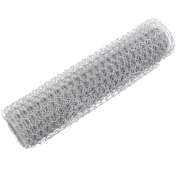 YUNLIGHTS Durable Galvanized Iron Wire Net Plated Silver for Poultry and Garden Crafting