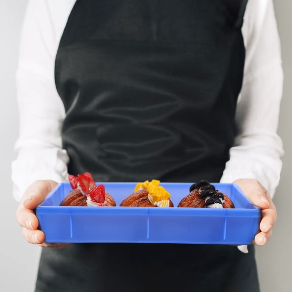 YUNLIGHTS Stackable Blue Plastic Storage Bin Simple Design for Practical Use