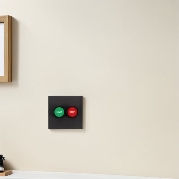 YUNLIGHTS Elevator Button Switch, Green Red Buttons, Wall Mount, Industrial Fan Controller, Wide Compatibility