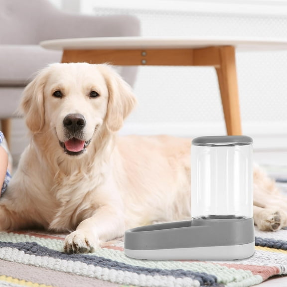 YUNLIGHTS Pet Food and Water Automatic Feeder Grey Low Noise Design for Healthy Eating