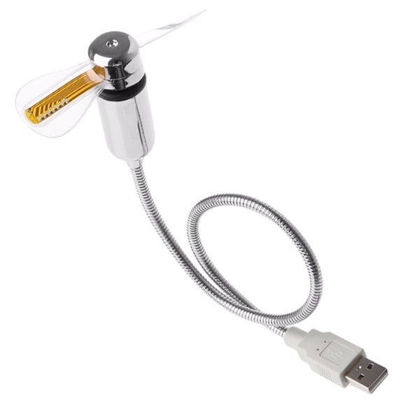 YUNLIGHTS USB Flexible Fan with User Friendly Control and Adjustable PVC Hose