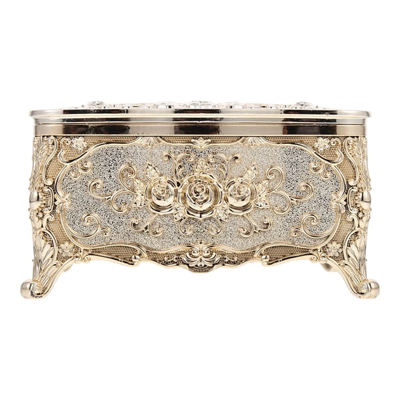YUNLIGHTS Golden Acrylic Tissue Box Cover for Home Elegant European Style Decor