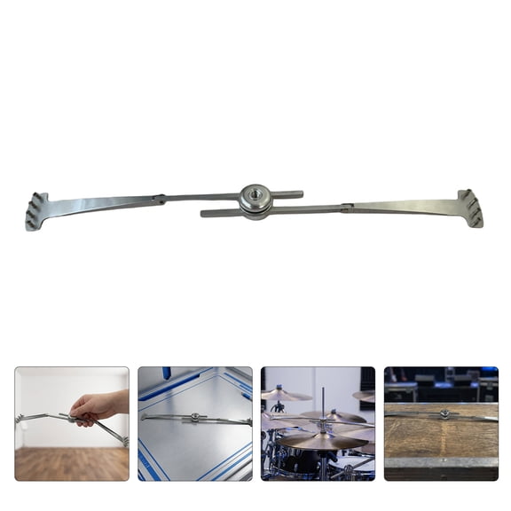 YUNLIGHTS Jazz Cymbal Effects Bar Plated Silver Dual Adjustable Design for Home Use