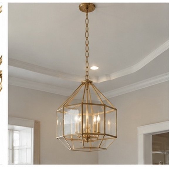 YUNLIGHTS Metal Light Fixture Chain Extension 12 Feet Golden Hanging Chain