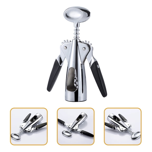 YUNLIGHTS Metal Wine Corkscrew Opener for Red Wine with Comfortable Rotating Handle
