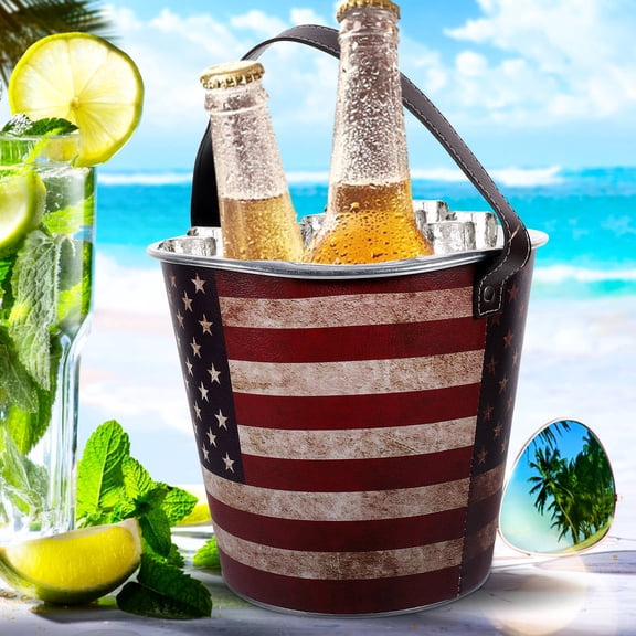 YUNLIGHTS Multi Color Vintage Iron Ice Container for Beer Cooling at KTV and Hotel 1Pcs
