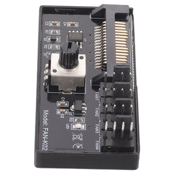 YUNLIGHTS Multi-Port Computer Fan Hub Controller for Stable Power and Optimal Heat Dissipation