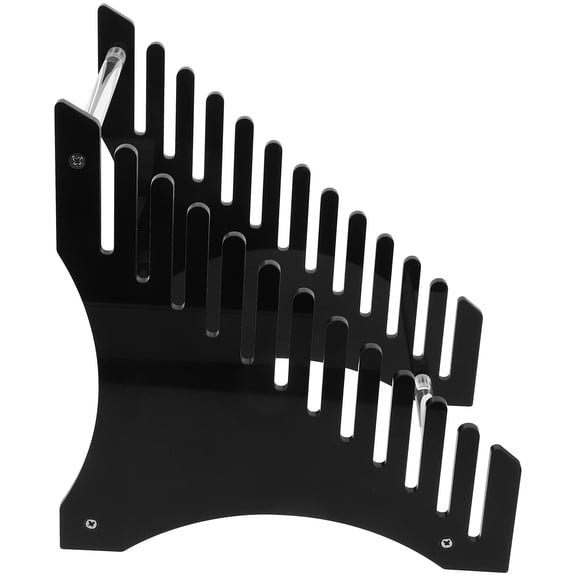 YUNLIGHTS Cd Display Rack Acrylic Black 1 Piece