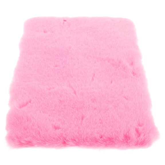 YUNLIGHTS Universal Plush Car Armrest Cover Soft Faux Fur Pink Car Interior Accessory