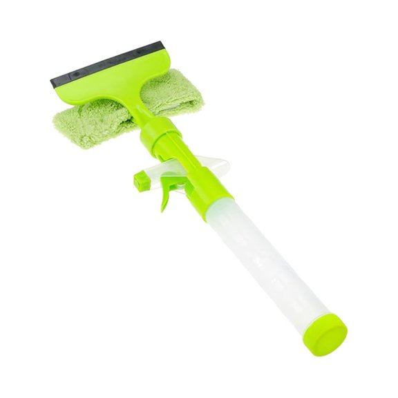 YUNLIGHTS Plastic Window Wiper with Towel Absorbing Water for Streak Free Bathroom and Car Windows