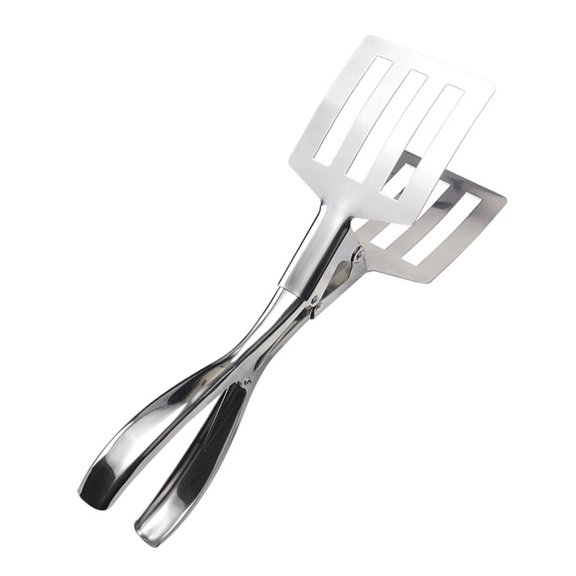 YUNLIGHTS Rust Proof Stainless Steel Bbq Tongs for Home Party Lightweight Plated Silver