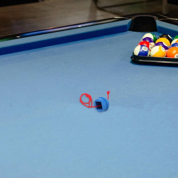 YUNLIGHTS Snooker Chalk Holder Blue Rubber Portable Storage for Billiards