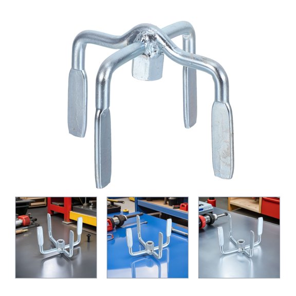 YUNLIGHTS Portable Cement Mixer Paddle Attachment for Power Drill Efficient Concrete Mixing Tool Plated Silver Design