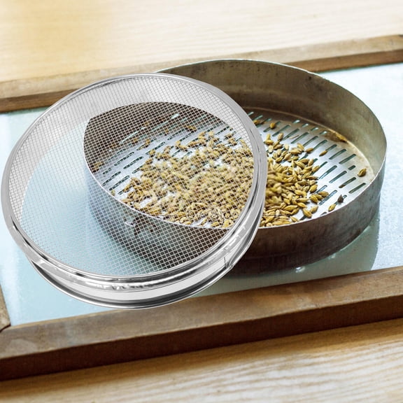YUNLIGHTS Portable Grains Sifter Stainless Steel Handheld Mesh Sieve for Home Use