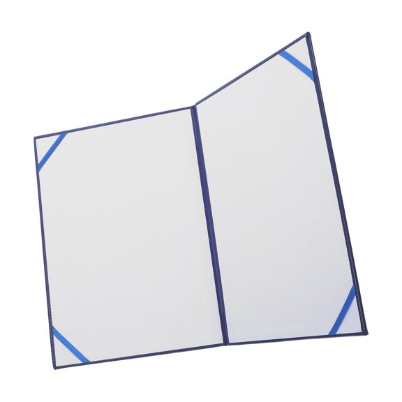 YUNLIGHTS Professional Blue Certificate Folder with Smooth Interior for Office Document Protection