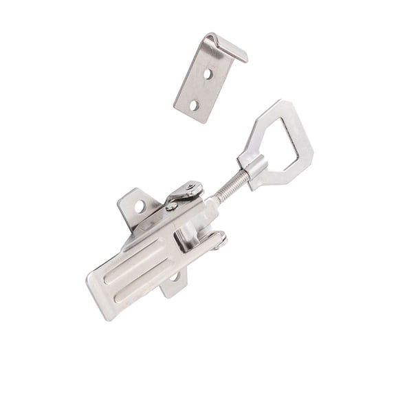 YUNLIGHTS Horizontal Adjustable Toggle Clamp Plated Silver Stainless Steel for Ship and Machinery