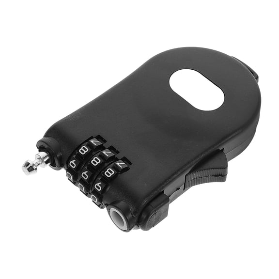 YUNLIGHTS Retractable Cable Lock Black Steel with Combination for Bike Luggage and Backpack Security