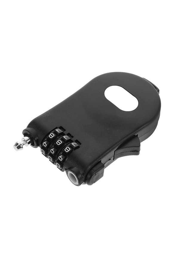 Retractable Cable Lock Black Steel with Combination for Bike Luggage and Backpack Security