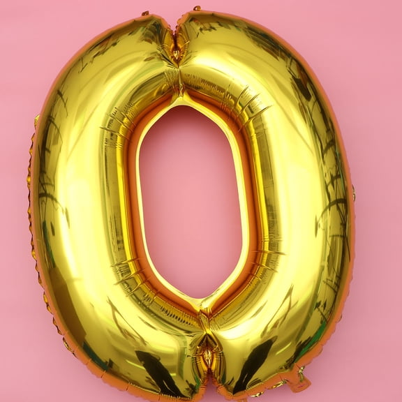 YUNLIGHTS Reusable Golden Foil Balloon Party Decoration Safe Aluminum Foil Balloon for Photo Props