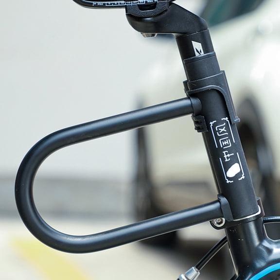 YUNLIGHTS Road Bike Lock U Shackle with Key Unlocking Compact Portable Black Security