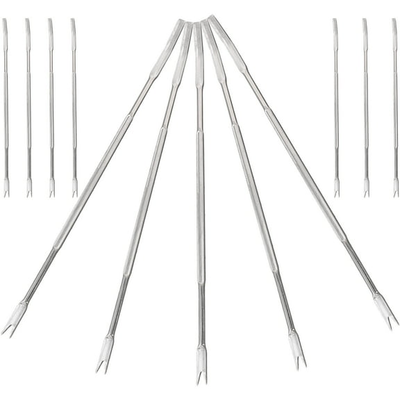 YUNLIGHTS 12Pcs Stainless Steel Crab Forks Seafood Tool for Lobster Claws and Nut Picking