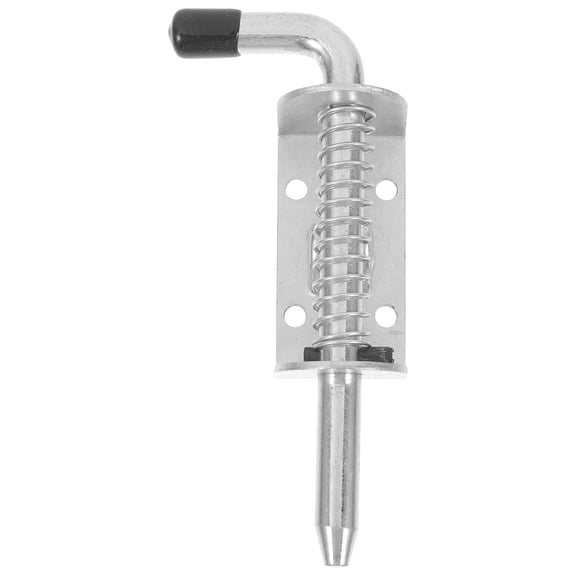 YUNLIGHTS Smooth Sliding Plated Silver Door Security Latch for Wooden Gate Bathroom and Bedroom Doors
