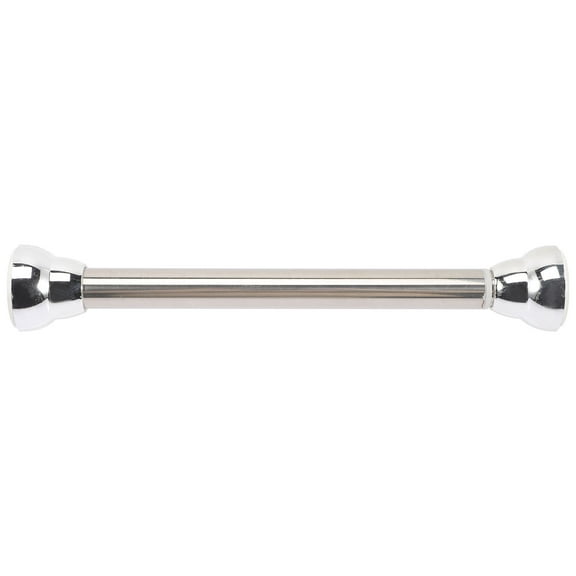 YUNLIGHTS Spring Loaded Plated Silver Curtain Rod Stainless Steel Expandable Tension Pole for Multiple Uses