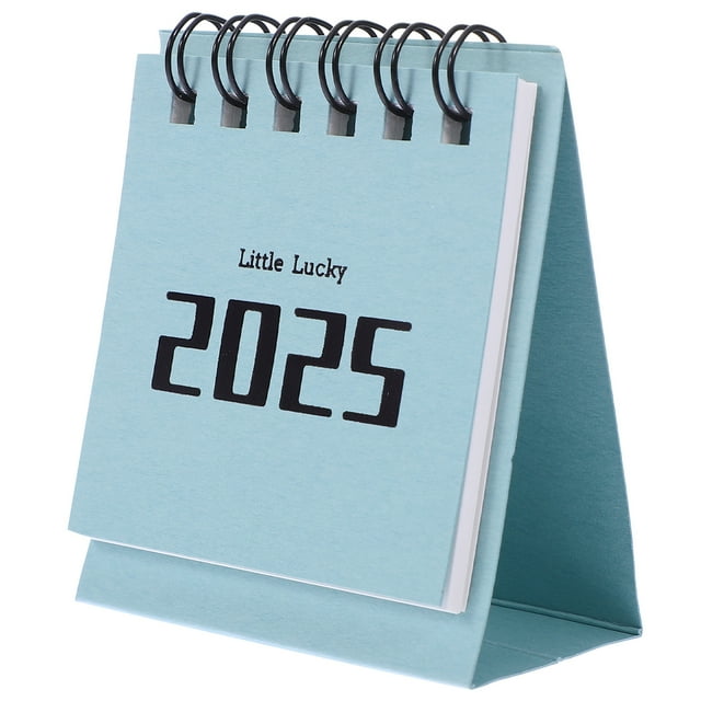 YUNLIGHTS Standing Table Calendar 2025 Stand Up Calendar Mini Desk