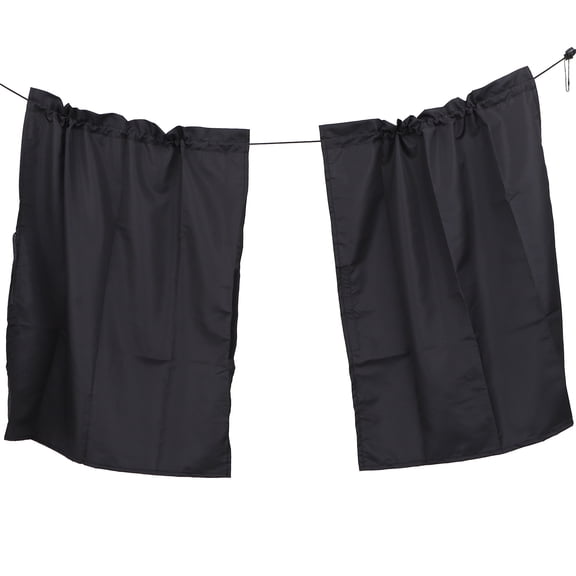 YUNLIGHTS Travel Car Privacy Curtain Black Stretchy Mesh Partition for Interior Sun Protection