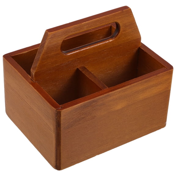 YUNLIGHTS Vintage Solid Wood Desktop Organizer Box for Tea Bags and Sundries