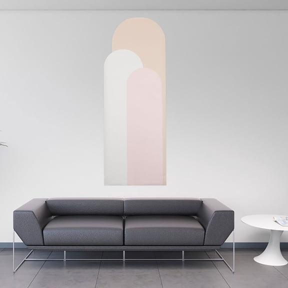 YUNLIGHTS Wall Geometric Decal Art Wall Stickers PVC Wallpaper Home Decor Child 140X52CM