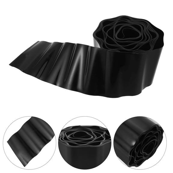 YUNLIGHTS Weather Resistant Garden Border Strip in Black for Walkway and Yard Landscaping Edging