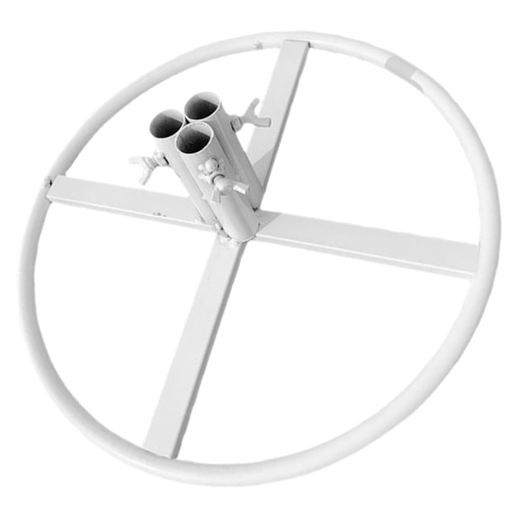 YUNLIGHTS White Flower Pole Display Stand with Stable Base for Indoor Plant Display
