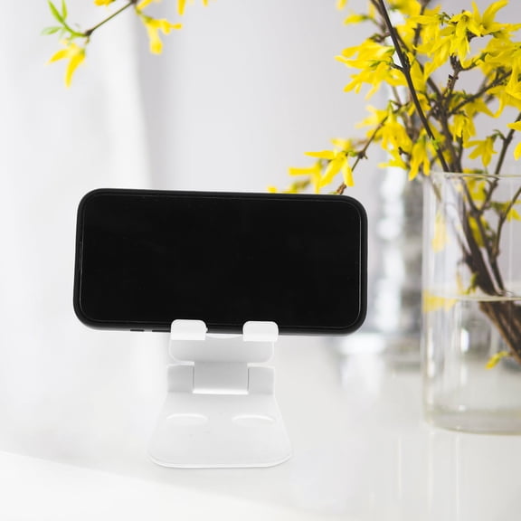 YUNLIGHTS White Tablet Support Stand with Foldable Design and Dual Device Holding