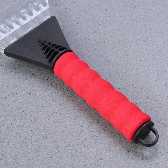 YUNLIGHTS Windscreen Ice Scraper Snow Tools For Car Red Curved Design For Car Maintenance 1Pack
