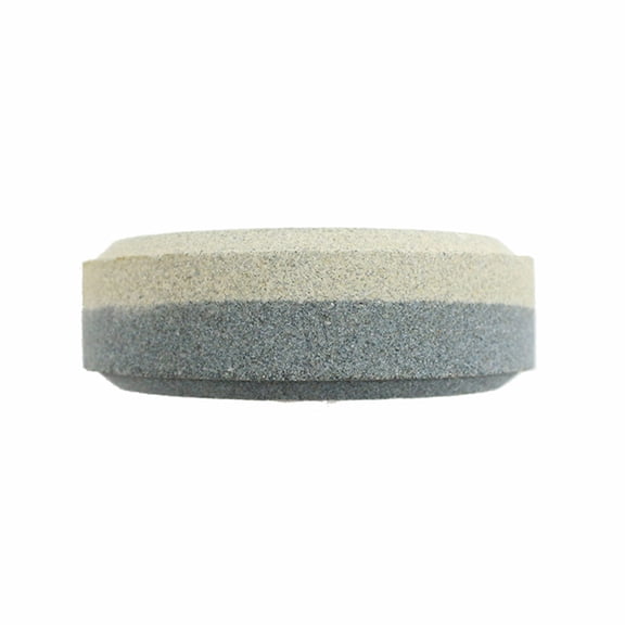 YUNLIGHTS double sided sharpening stone Round Sharpening Stone Grey 1Pack for General Sharpening Jobs