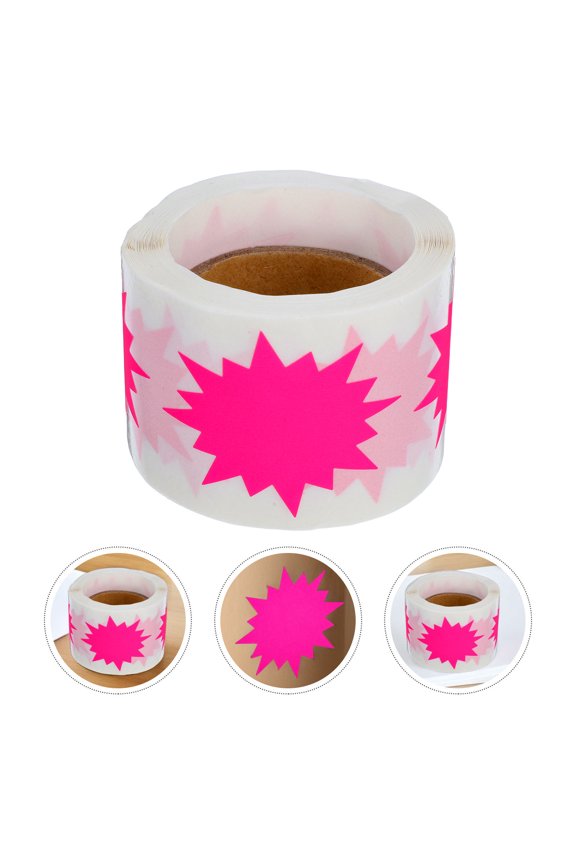 large stickers Adhesive Labels Stickers Fluorescent Paper 1 Roll for High Visibility